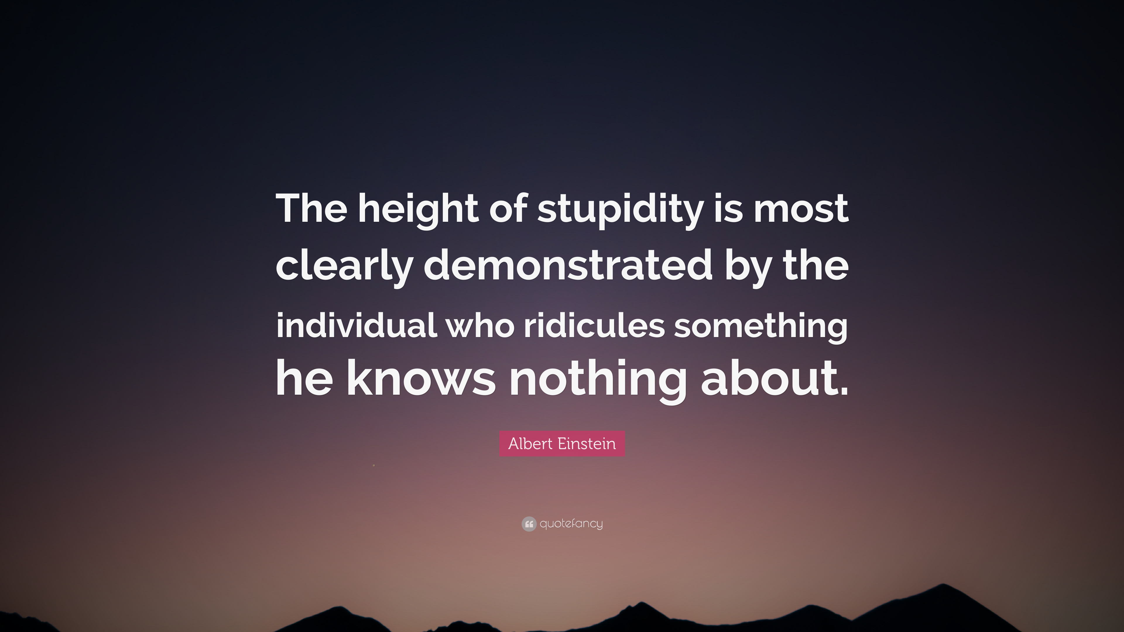 I've been so stupid - but this feeling should never go away